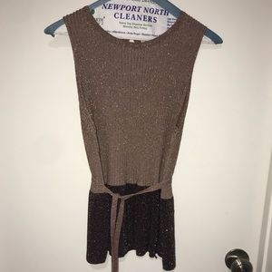 Anthropologie Moth Sparkle Knit Tank